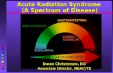 Acute Radiation Syndrome (A Spectrum of Disease) Doran Christensen, DO Associate Director, REAC/TS.