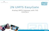 2N UMTS EasyGate Analog UMTS Gateway with FXS Interface.