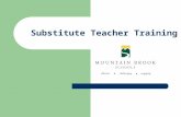 Substitute Teacher Training. School Contact Information As soon as you arrive on the school campus please contact the substitute coordinator: – Brookwood.