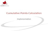 Cumulative Points Calculation Implementation. 2002 Crises.