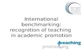 International benchmarking: recognition of teaching in academic promotion.
