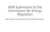 AON Submission to the Commission for Energy Regulation Water Charges: Domestic Tariff Design Principles and Proposals.