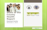 Haywood County December 2, 2013 State of the County Health Report.