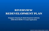 KINGSPORT HOUSING & REDEVELOPMENT AUTHORITY RIVERVIEW REDEVELOPMENT PLAN Kingsport Housing & Redevelopment Authority 2006 HUD HOPE VI Grant Application.
