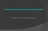Common Drug & Nursing Responsibilities