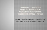 NCAA C ONSTITUTION (A RTICLE 2) INSTITUTIONAL COMMITMENTS.