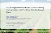 Health Effects Division Office of Pesticide Programs Modeling Dietary Pesticide Exposure Using Consumption and Pesticide Residue Survey Data Aaron Niman,