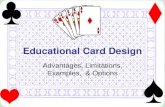Educational Card Design Advantages, Limitations, Examples, & Options.