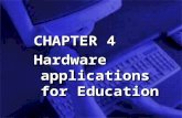 CHAPTER 4 Hardware applications for Education CHAPTER 4 Hardware applications for Education.