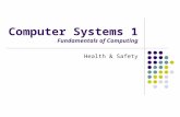 Computer Systems 1 Fundamentals of Computing Health & Safety.