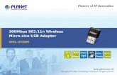 300Mbps 802.11n Wireless Micro-size USB Adapter WNL-U556M.