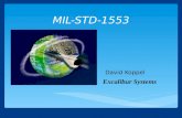 MIL-STD-1553 David Koppel Excalibur Systems. Review of MIL-STD-1553 Specification WHY?What need does it fill WHAT?What does the spec say HOW?How is it.
