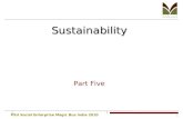 PSU Social Enterprise Magic Bus India 2010 1 Sustainability Part Five.