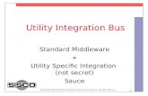1 Utility Integration Bus Standard Middleware + Utility Specific Integration (not secret) Sauce Copyright 1998,1999 Systems Integration Specialists Company,