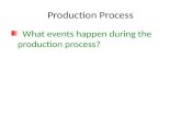 Production Process What events happen during the production process?