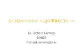 Embedded Software 1 Dr. Richard Conway BM025 Richard.conway@ul.ie.