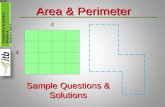 Carpentry & Joinery Phase 4 Module 1 Unit 5 Area & Perimeter 4 4 Sample Questions & Solutions.