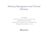 Washington WASHINGTON UNIVERSITY IN ST LOUIS Memory Management and Virtual Memory Fred Kuhns (fredk@arl.wustl.edu, fredk) Applied.