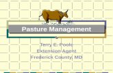 Pasture Management Terry E. Poole Extension Agent Frederick County, MD.