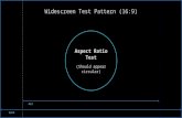 Widescreen Test Pattern (16:9) Aspect Ratio Test (Should appear circular) 16x9 4x3.