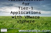 Virtualization for Tier-1 Applications with VMware vSphere Presented by: Rick Scherer, VCP-vExpert.