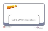 Topic 6 ESD & EMI considerations Electrostatic Sensitive Devices (M4.2, 5.12 &5.14)_1