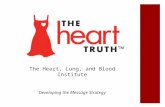 The Heart, Lung, and Blood Institute Developing the Message Strategy.