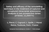 Safety and efficacy of the remodelling technique in the treatment of ruptured and unruptured intracranial aneurysms: Analysis in two prospective series.