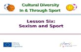 Lesson Six: Sexism and Sport Cultural Diversity In & Through Sport.