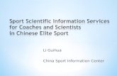 Li Guihua China Sport Information Center. . A Brief Introduction of CSIC. Sport Scientific Information Services in Chinese Elite Sport * Client * Service.