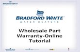 Wholesale Part Warranty-Online Tutorial. Getting Started 1) Set your browser to:  2) Under the WHOLESALERS drop down menu, select.