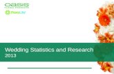 Wedding Statistics and Research 2013. Wedding Business Forecast YearEst. Number of Weddings % Increase in # of Weddings from Previous Year Avg. SpendMarket.