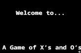 Welcome to... A Game of Xs and Os. Created by Presentation © 2000 - All rights Reserved (Matt Damon) markedamon@hotmail.com.