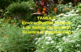 TAMUCC Environmental Science Lab Safety Orientation Science & Engineering.