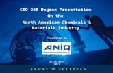 21 de Mayo 2011 CEO 360 Degree Presentation On the North American Chemicals & Materials Industry Presented to.