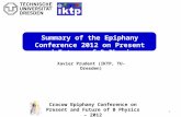 1 Cracow Epiphany Conference on Present and Future of B Physics – 2012  Xavier Prudent (IKTP,