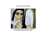 Sacraments. Mysteries of faith The tree of life.
