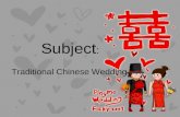 Subject : Traditional Chinese Wedding. Traditional Dressing Bride day time wedding dress 1. One-piece frock Qi Pao"