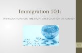 Immigration 101: IMMIGRATION FOR THE NON-IMMIGRATION ATTORNEY 1.