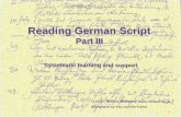 Lesen 1 Reading German Script Part III Reading German Script Part III Systematic learning and support Author Norbert Willmann,  Translated.