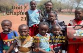 Unit 7 Chapter 21 The Cultural Geography of Africa South of the Sahara Ch 21 PP1.