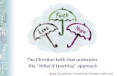 The Christian faith that underpins the What If Learning approach What If Learning: Connecting Christian Faith and Teaching.