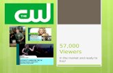 57,000 Viewers In the market and ready to buy!. The CW 46 Audience: Growing by Leaps and Bounds.