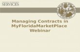 Managing Contracts in MyFloridaMarketPlace Webinar.