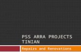 PSS ARRA PROJECTS TINIAN Repairs and Renovations.