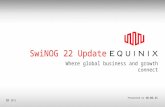 SwiNOG 22 Update Where global business and growth connect Presented on 10.02.11 Q1 2011.
