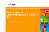 1 Document Management CategoryTracking Information Company:Citrix Systems, Inc. Author:Citrix Presentation Server - Product Marketing Owner:Virtualization.