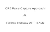 Toronto Runway 05 – ITX05 CRJ False Capture Approach At.
