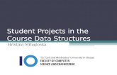 Student Projects in the Course Data Structures Hristina Mihajloska.