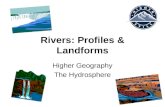 Rivers: Profiles & Landforms Higher Geography The Hydrosphere.